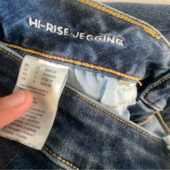 ✨ Title:
NWOT
American Eagle Hi-Rise Jegging Jeans 12 Regular Dark Wash - Picture 10 of 11